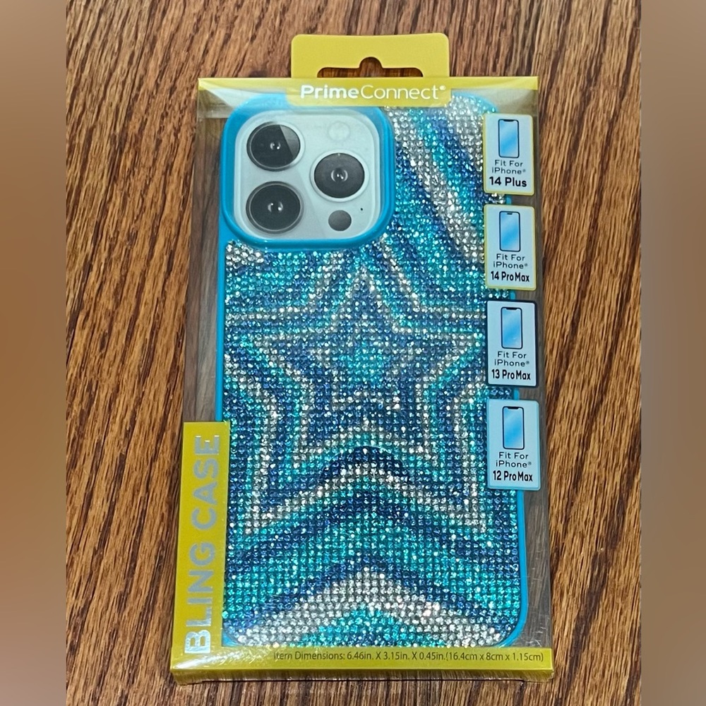 NIB bling iPhone case for 14+ and 14/13/12 Pro Max